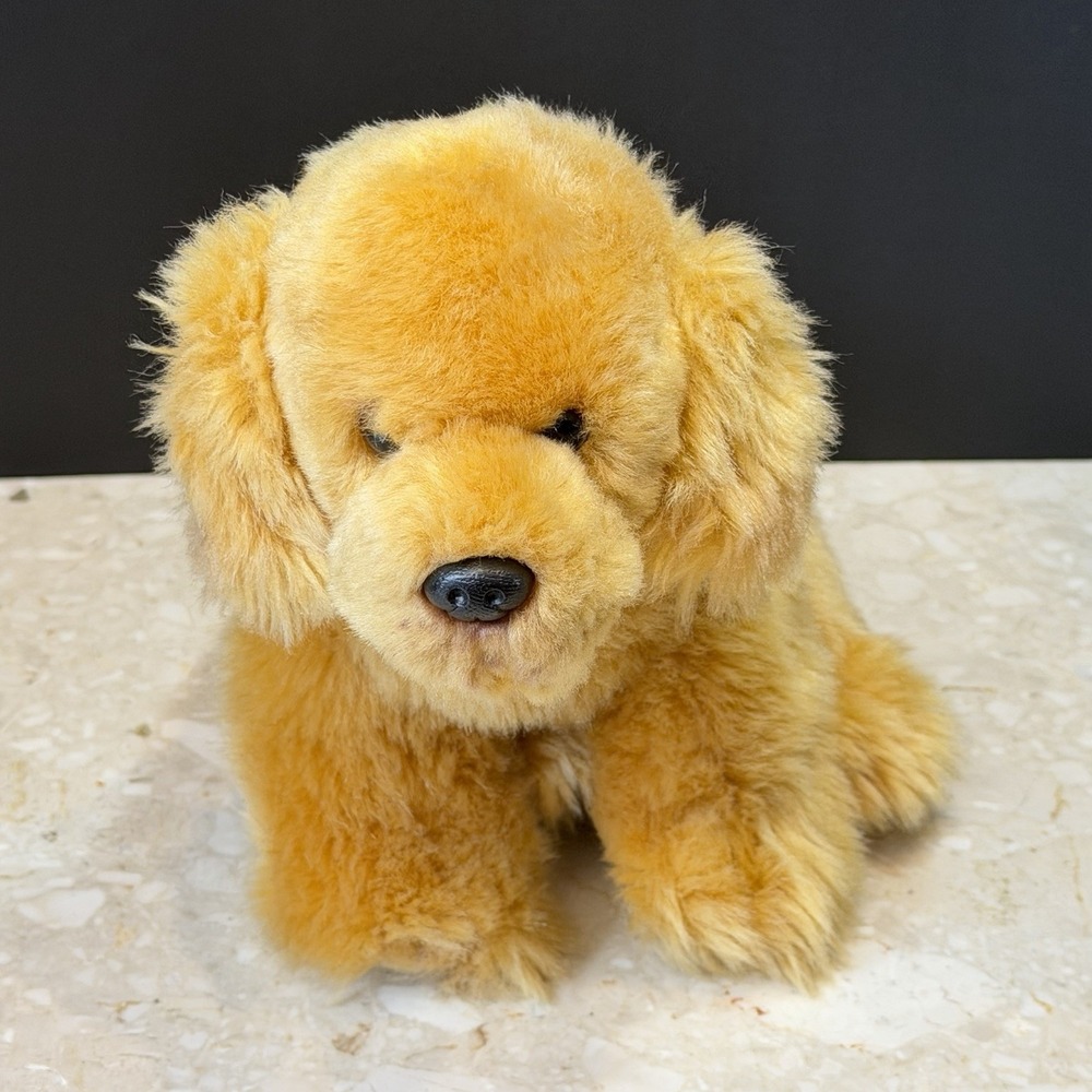 DEMDACO Nat & Jules Yellow Labrador Lab Small Dog Plush Stuffed Animal 8"